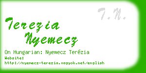 terezia nyemecz business card